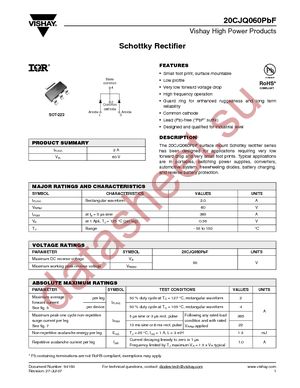 20CJQ060TRPBF datasheet  